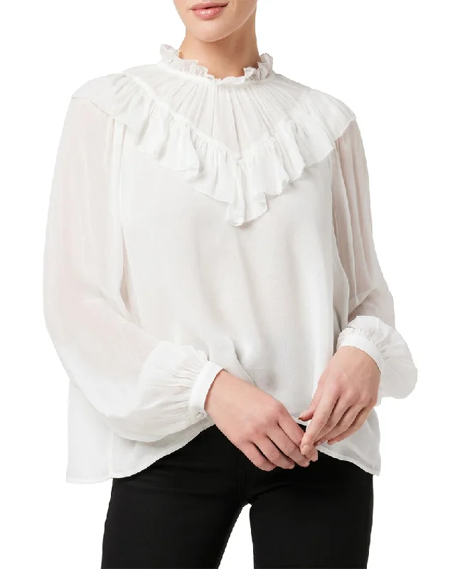 JOE'S Jeans The Bailey Pleated Blouse Fashion Forward Style