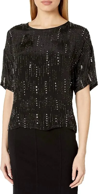 Jonelle Top In Black Trend Setting Wardrobe