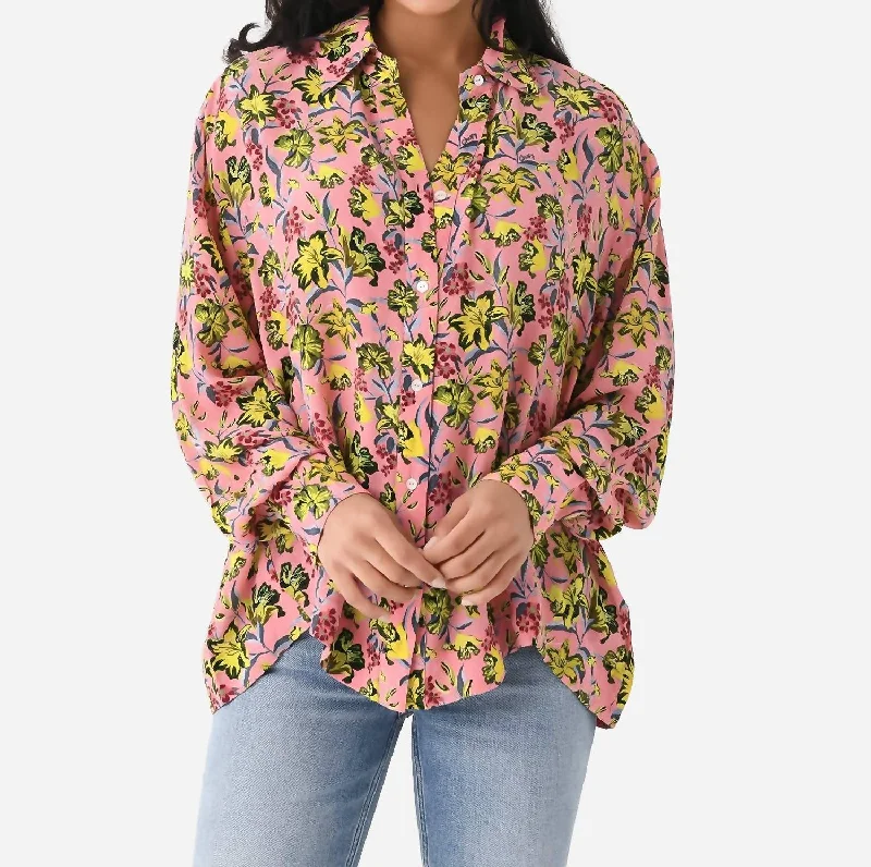 Joyce Silk Shirt In Fanny Yellow Mid - Week Surprise