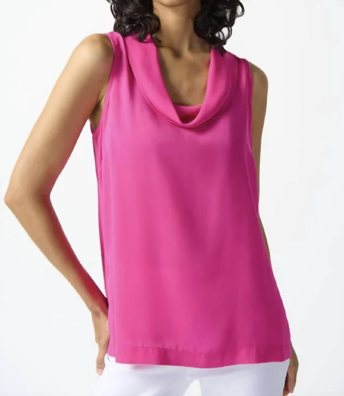 Jr Sleeveless Top In Ultra Pink Comfort First Women's Wear