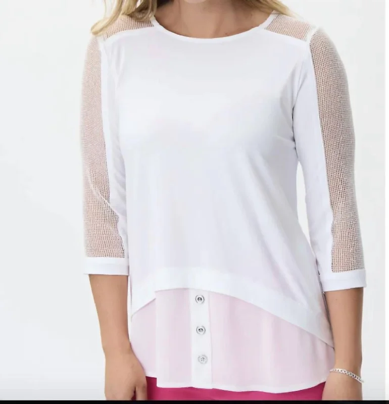 Jr Tunic With Mesh In Vanilla 30 Dive Into Trendy Styles