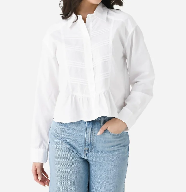 Kaspar Shirt In White Stylish Statements