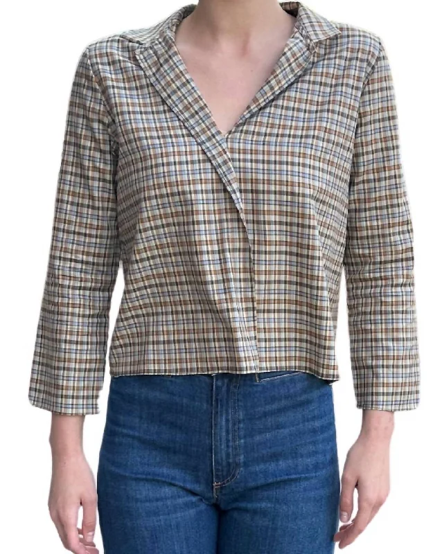 Lauren Top In Multi Check Wardrobe Update