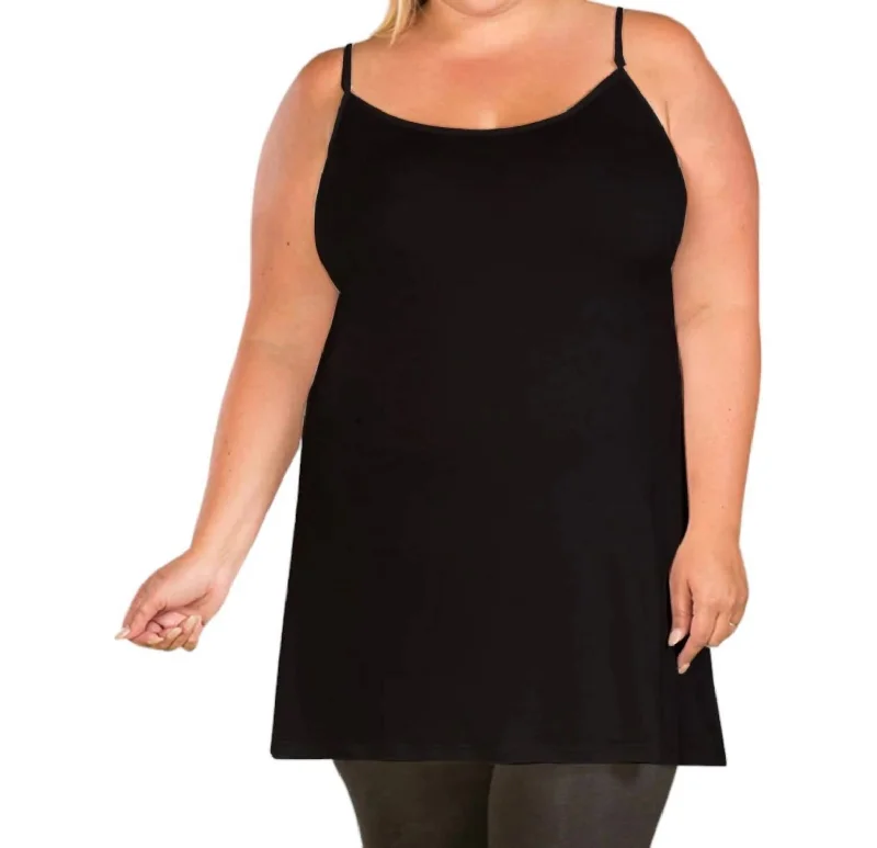 Layering Camisole - Plus In Black Boutique Styles