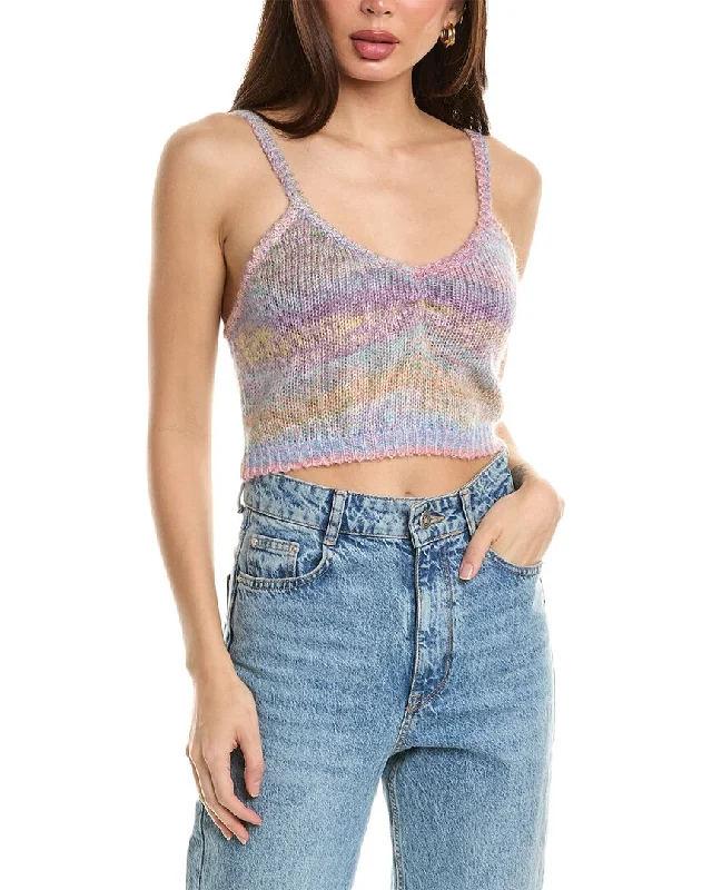 Le Superbe Hailey Mohair-Blend Crop Top Luxe Layering