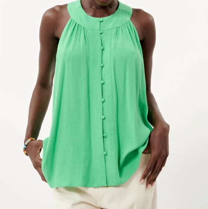 Liese Top In Emerald Green Odd Size Clearance Sale