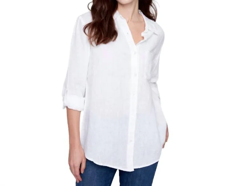 Linen Shirt In White Shop Our Looks