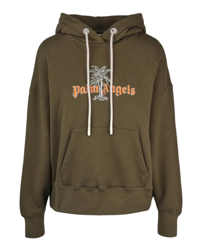 Logo Palm Hoodie Exclusive Discount