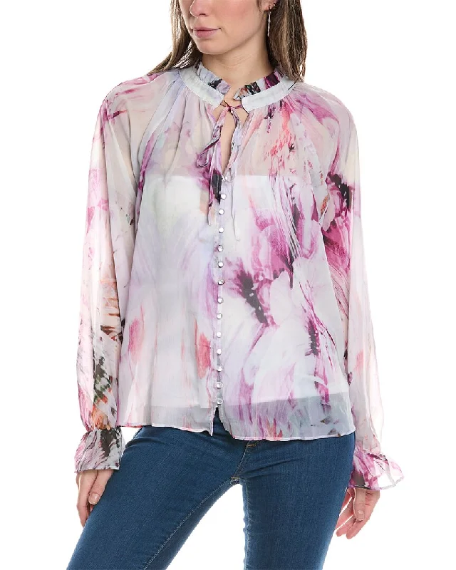 Lola & Sophie Painted Flower Blouse Seasonal Trends