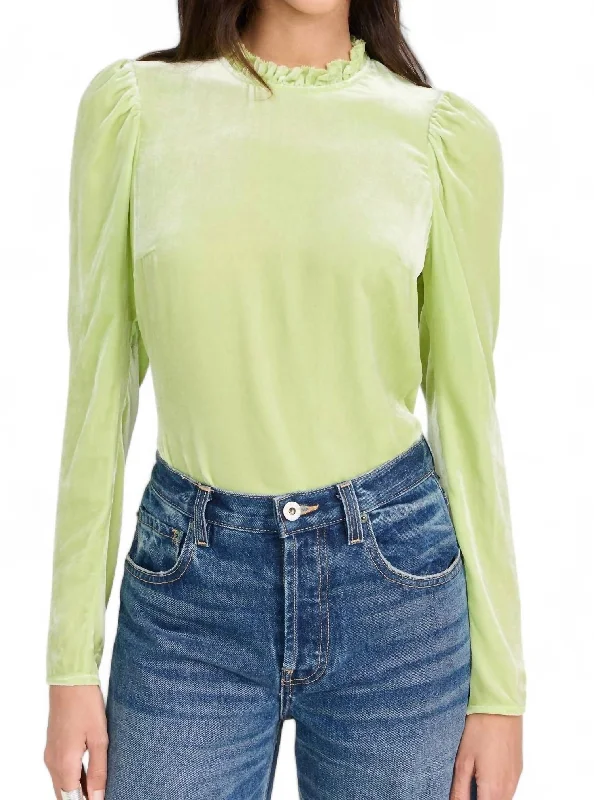 Marlene Blouse In Pistachio Stylish Savings