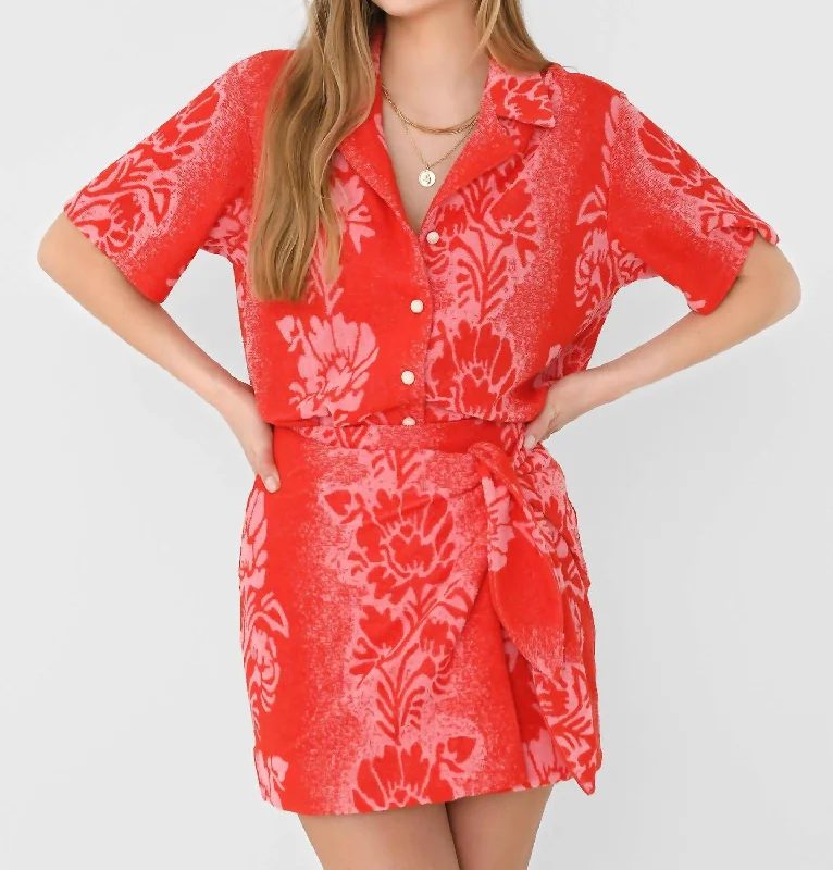 Martha Shirt In Ruby Discounts On Casual Weekend Styles