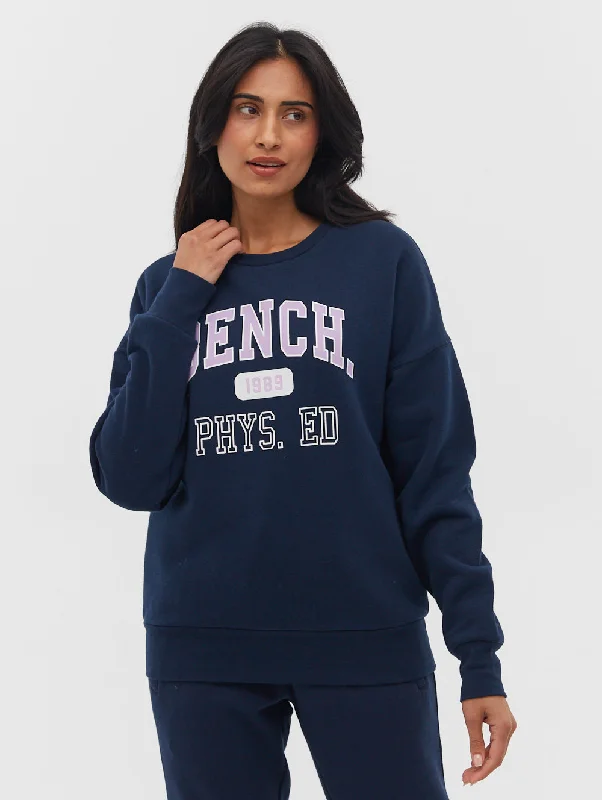 Maryem Varsity Crew Neck Sweatshirt Boutique Styles