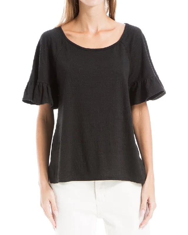 Max Studio Flutter Sleeve Top Designer Wear On Sale