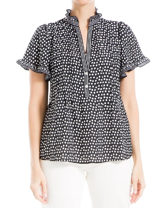 Max Studio Pintuck Blouse Discount Extravaganza