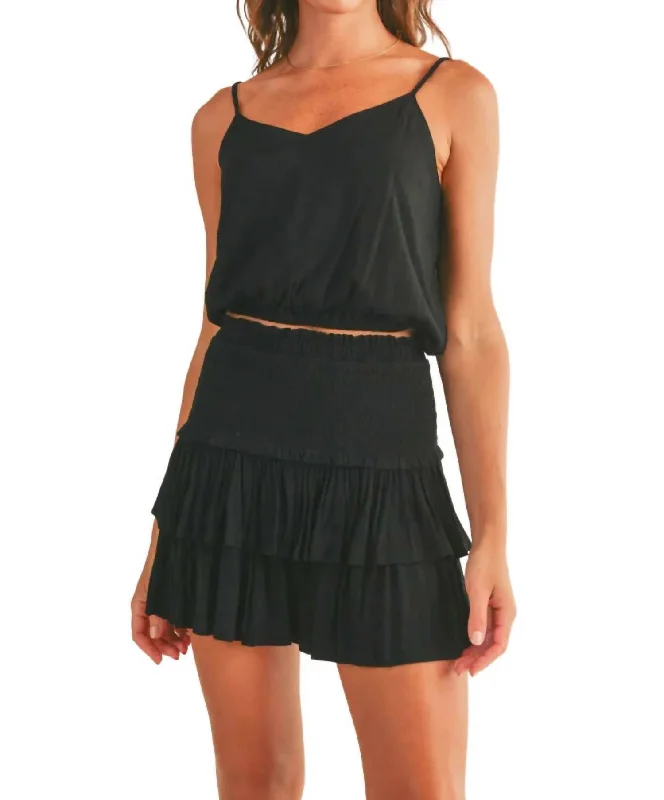 Maya Knit Camisole In Black Hot Trends