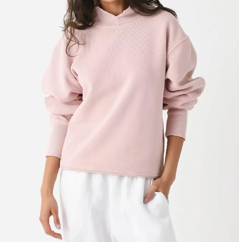 Melina Sweatshirt In Roselle Casual Chic Clothing