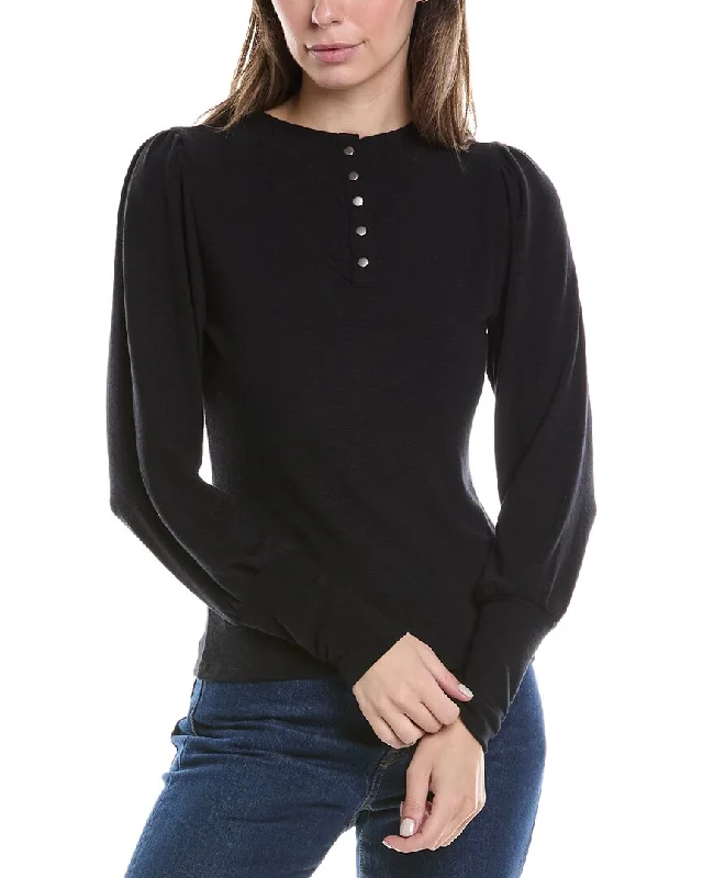 Michael Stars Fonda Puff Sleeve Top Clearance Event