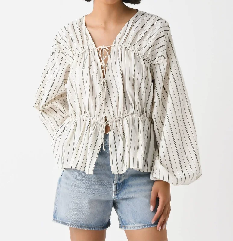 Mondello Top In Trieste Stripe Save On Inspired Styles