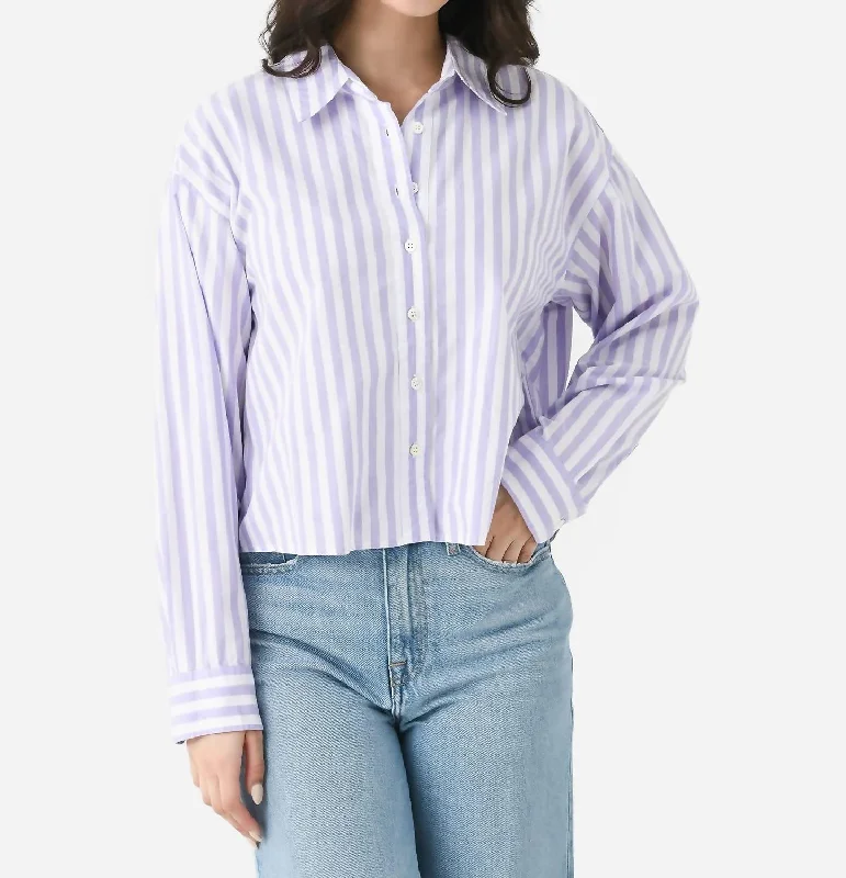 Morgan Shirt In Amethyst Stripe Wardrobe Upgrade