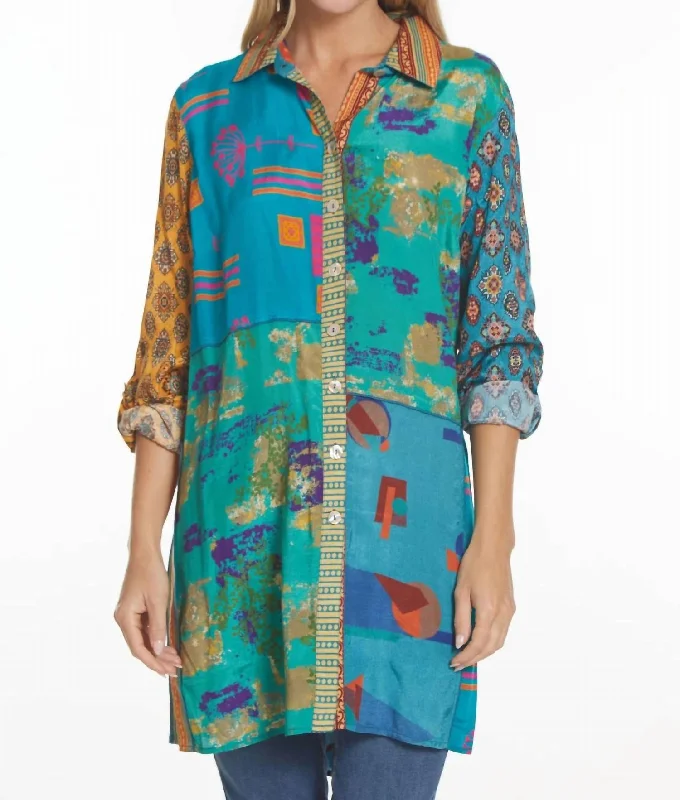 Music Man Tunic In Multi Formal Outfit