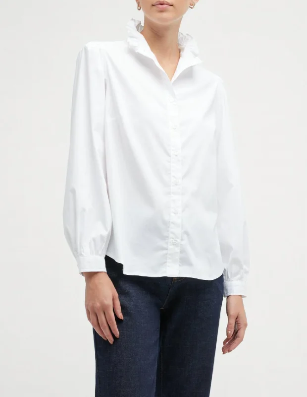 Mystie Long Sleeve Top In White Stupidly Low Prices