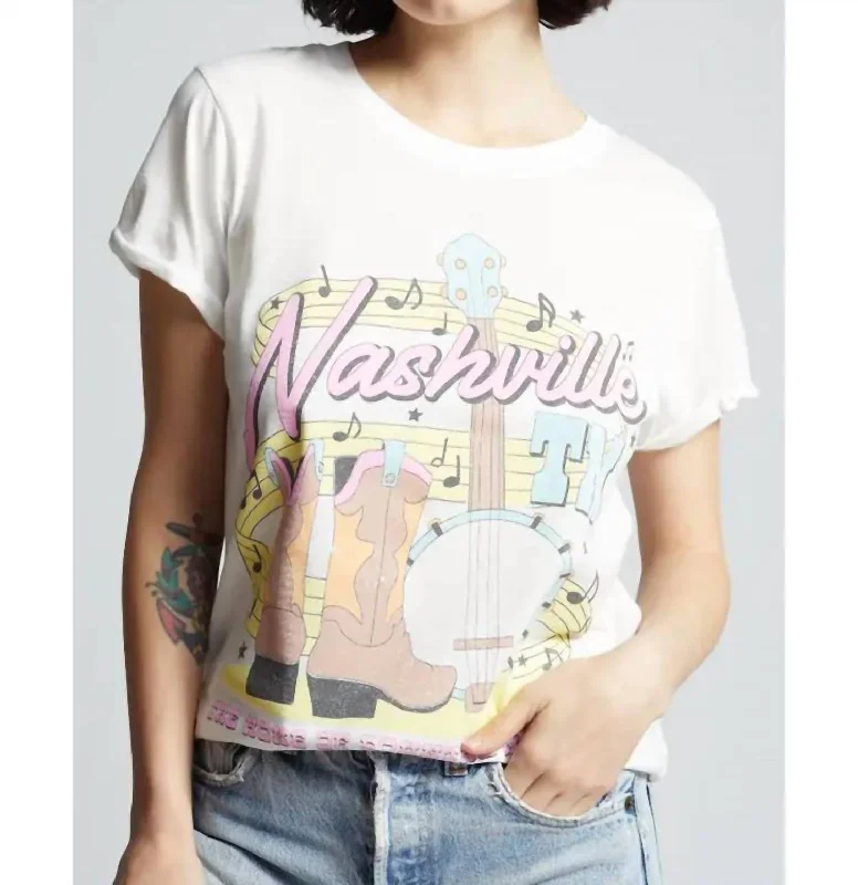 Nashville Tee In White The Latest Fashion Trends