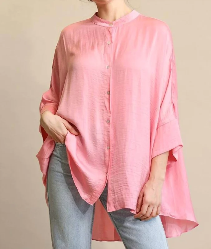 Never Let Go Tunic In Light Pink Seize Bargains