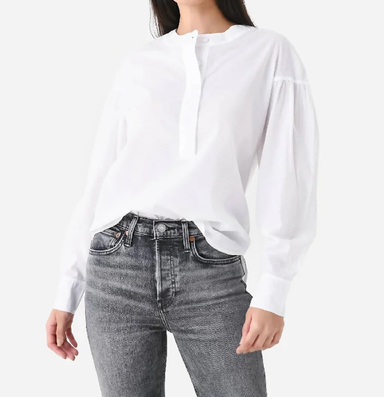 Nora Top In White Anniversary Sale