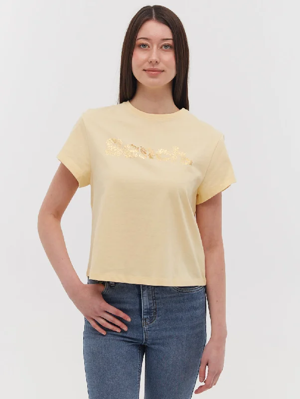 Oona Chest  Logo T-Shirt Fashion Forward