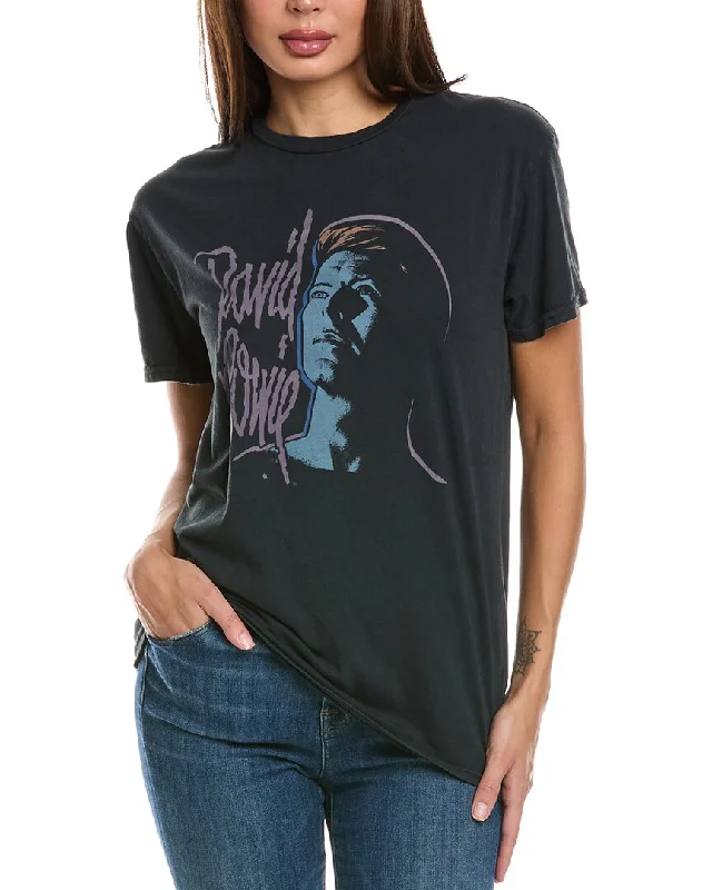 Original Retro Brand Black Label David Bowie T-Shirt Trendy Women's Collection