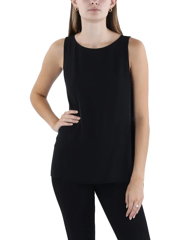 Petites Womens Silk Sleeveless Camisole Top Effortless Sophistication