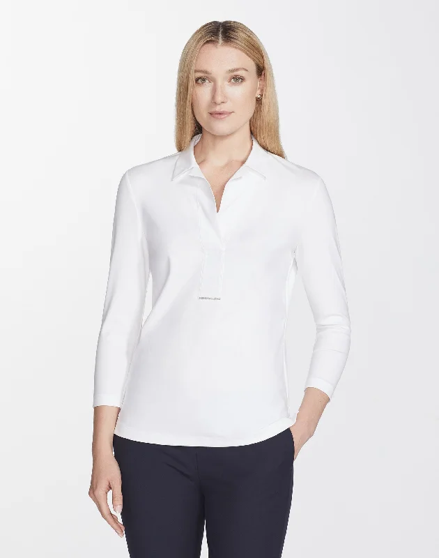 Plus-Size Swiss Cotton Rib Magda Top Limited Time Flash Sale