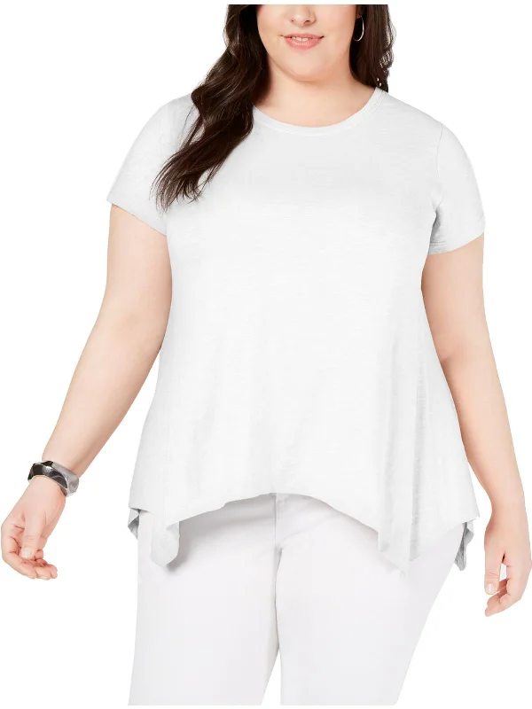 Plus Womens Cotton Short Sleeves T-Shirt Spring Wardrobe