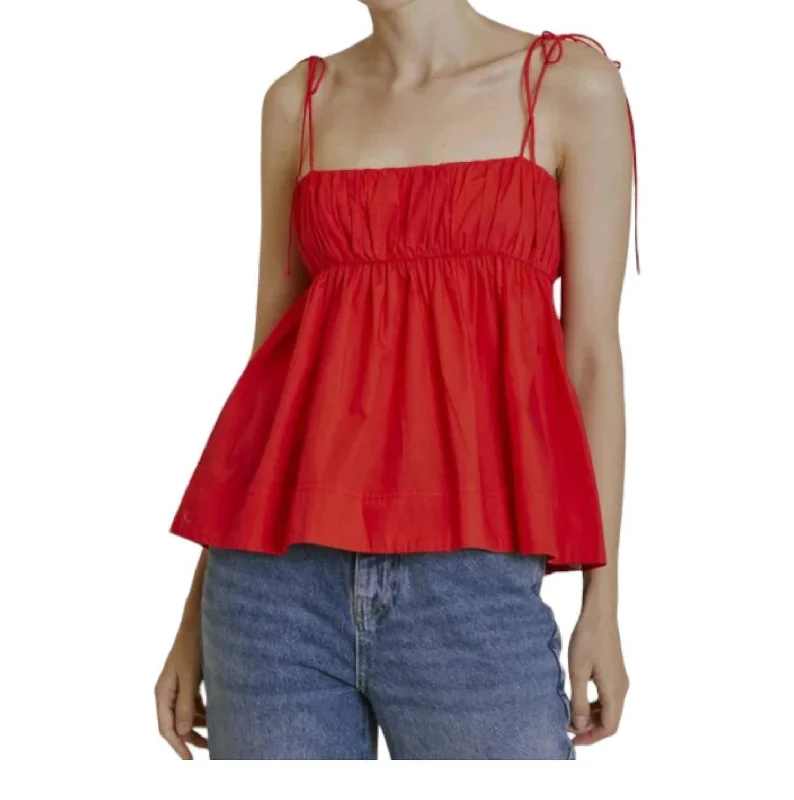 Poppy Top In Red Hurry Before It's Gone