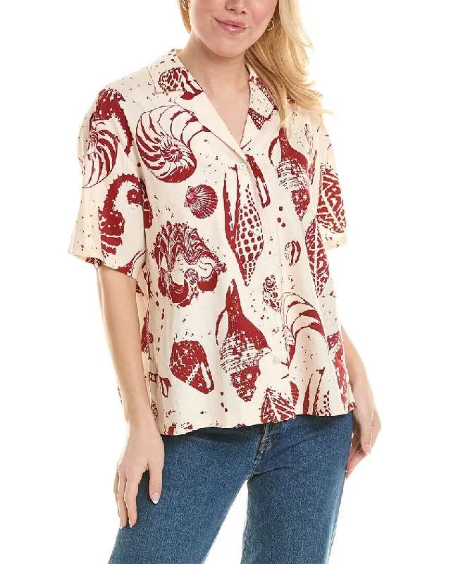 Rebecca Taylor Linen-Blend Cabana Shirt Must-Have Styles