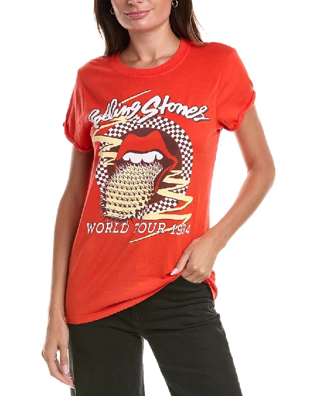 Recycled Karma The Rolling Stones World Tour T-Shirt Beat The Heat In Tropical Styles