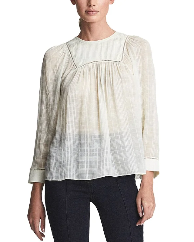 Reiss Marcia Ladder Interest Blouse Shop Sale Items