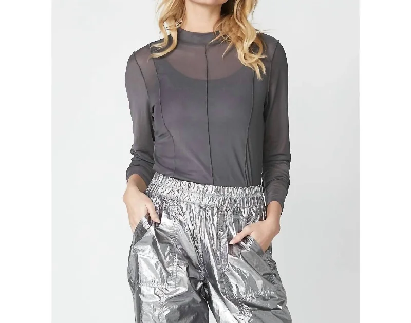 Runni Blouse Recycle - Dark Grey Massive Savings