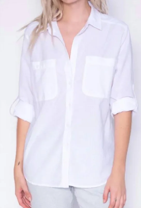 Safari Shirt In White Fashionista Favorites