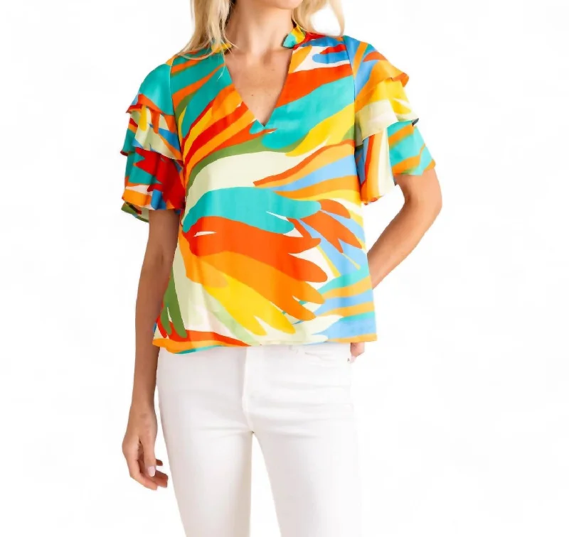 Sandra Short Sleeve Popover Top In Agave Versatile Wardrobe Essentials