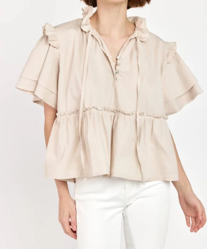 Sevila Blouse In Champagne Seasonal Picks