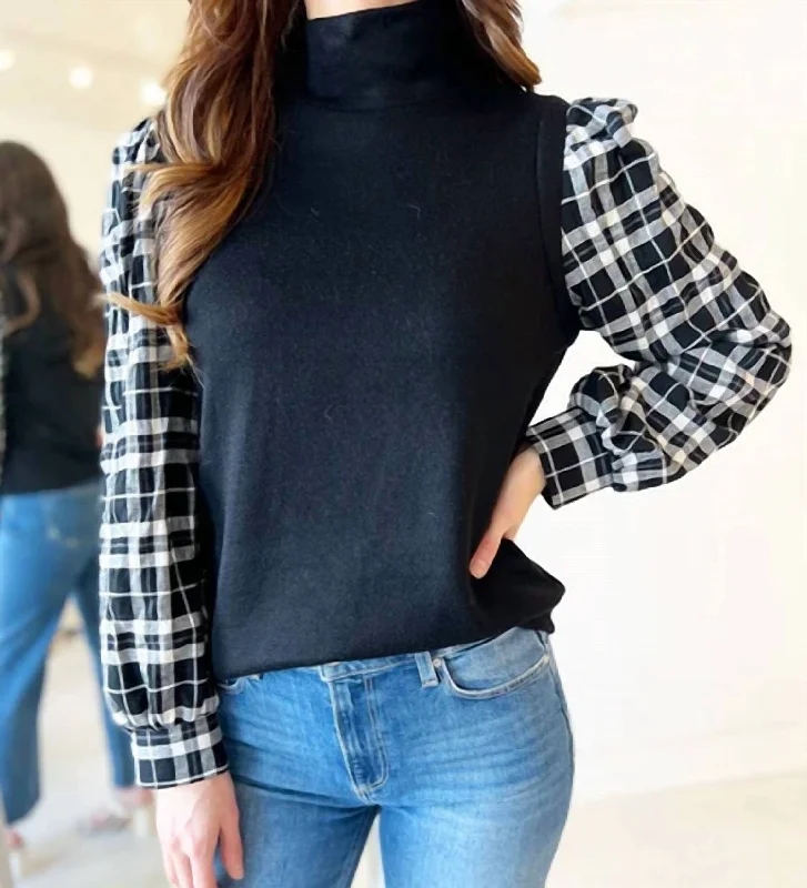 Shelley Top In Black Seasonal Trends