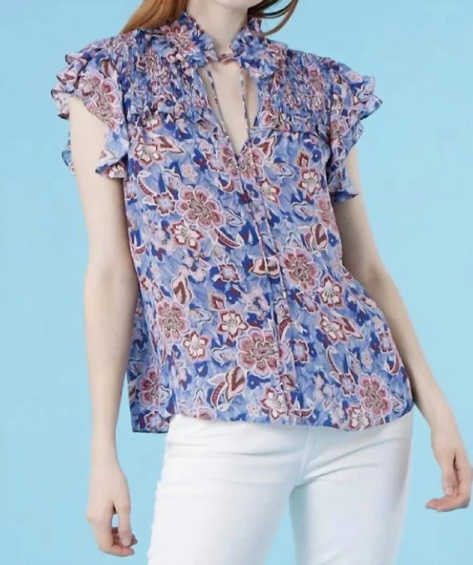 Sienna Blouse In Batik Stylish Spring Fashion