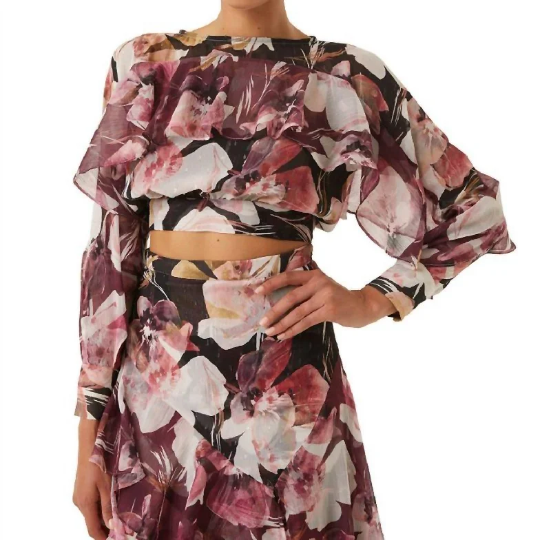 Silvana Top In Flora Tropical Mix Clearance Event