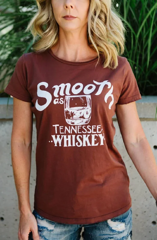 Smooth As Tennessee Whiskey Graphic Tee In Brown Classic Charm