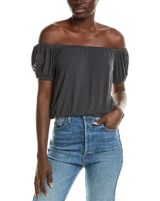 Sol Angeles Rib Off-Shoulder Top From Casual To Classy