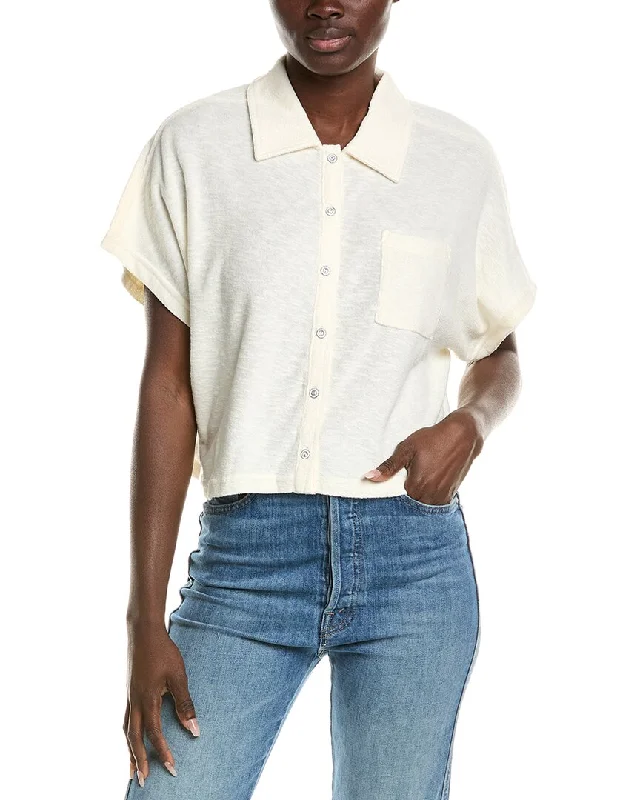 Sol Angeles Terry Cabana Shirt Top Brand Discounts