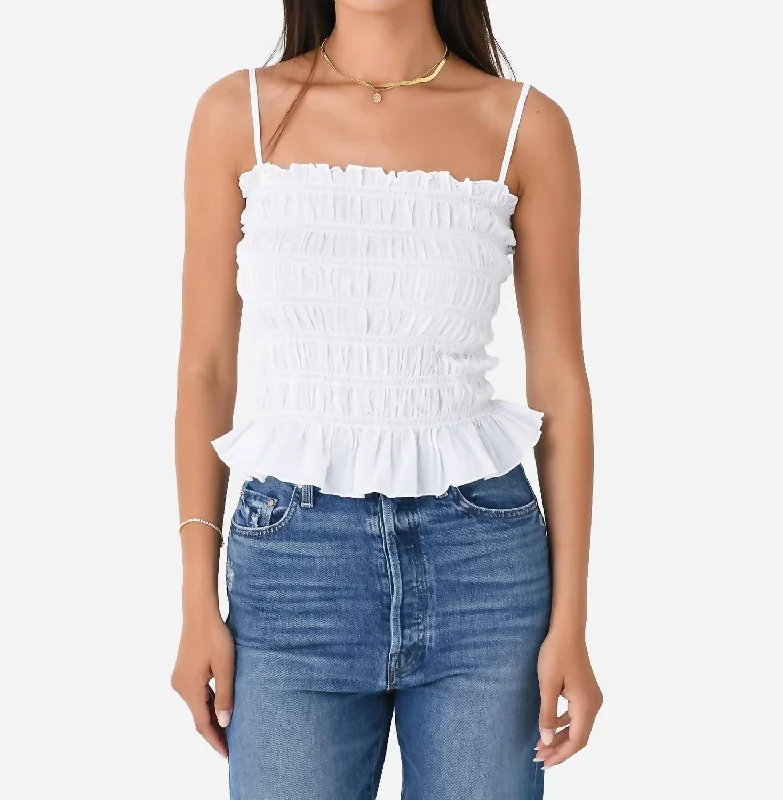 Strappy Tube Top In White Fashion Deal