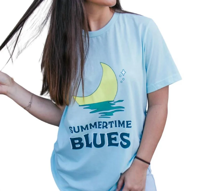 "summertime Blues" Short Sleeve Tee Wardrobe Refresh