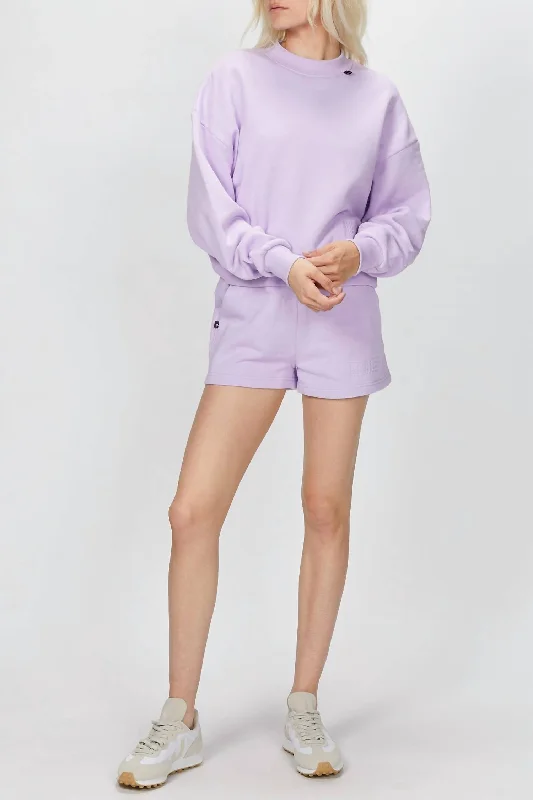 Sweatshirt With Logo In Purple Fashion Sale